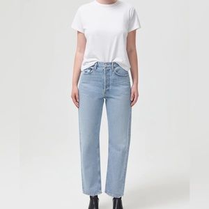 AGOLDE 90s mid rise straight jeans in snapshot